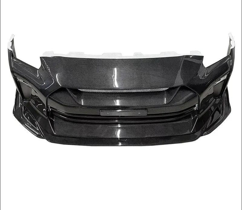 Nissan GT-R R35 (2009–2016) – T.S Style Full Carbon Fiber Front Bumper - Exotics Carbon Design