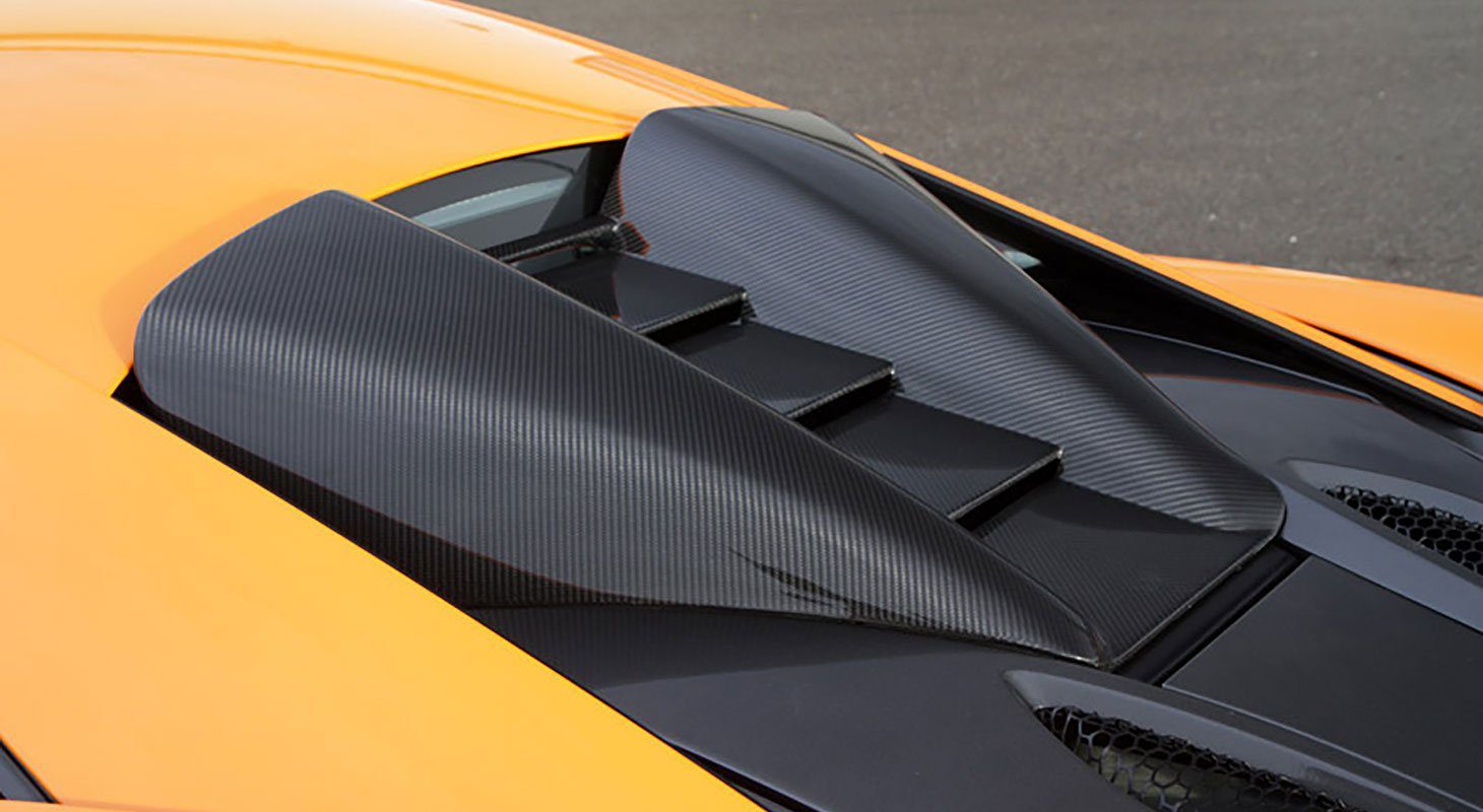McLaren 540C / 570S / 570GT – NVC Style Carbon Fiber Roof Air Intake Replacement - Exotics Carbon Design
