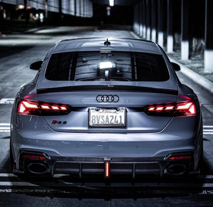 Audi RS5 B9.5 (2020-2024) - K Style Carbon Fiber Rear Diffuser - Exotics Carbon Design