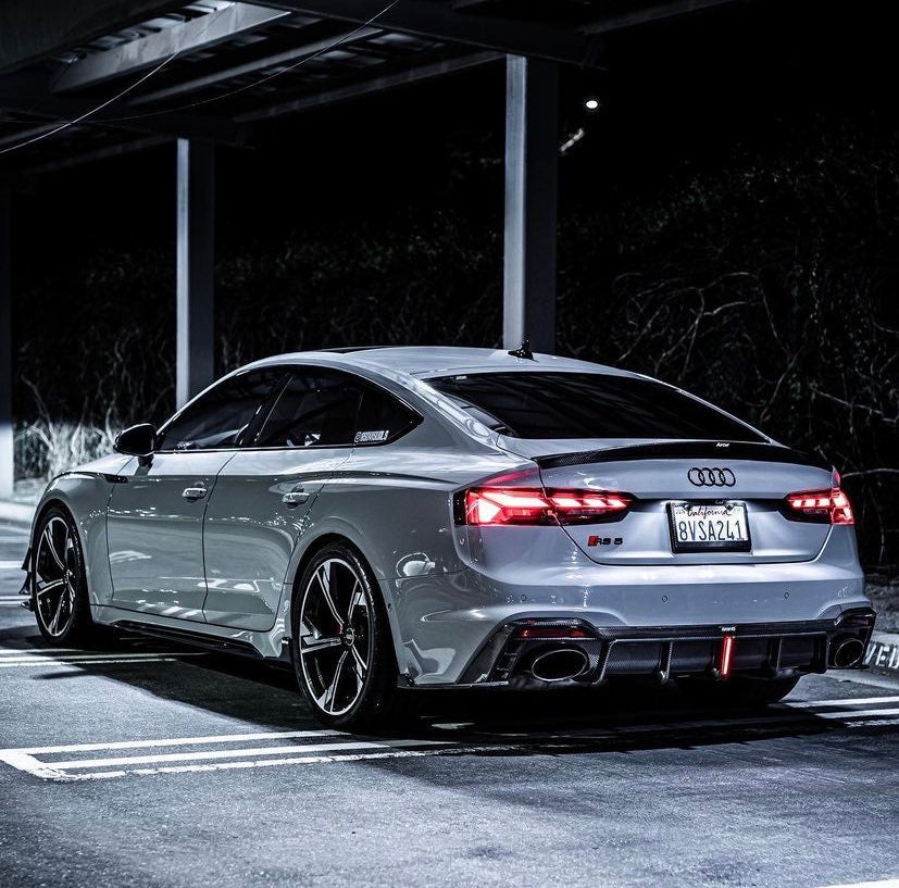 Audi RS5 B9.5 (2020-2024) - K Style Carbon Fiber Rear Diffuser - Exotics Carbon Design