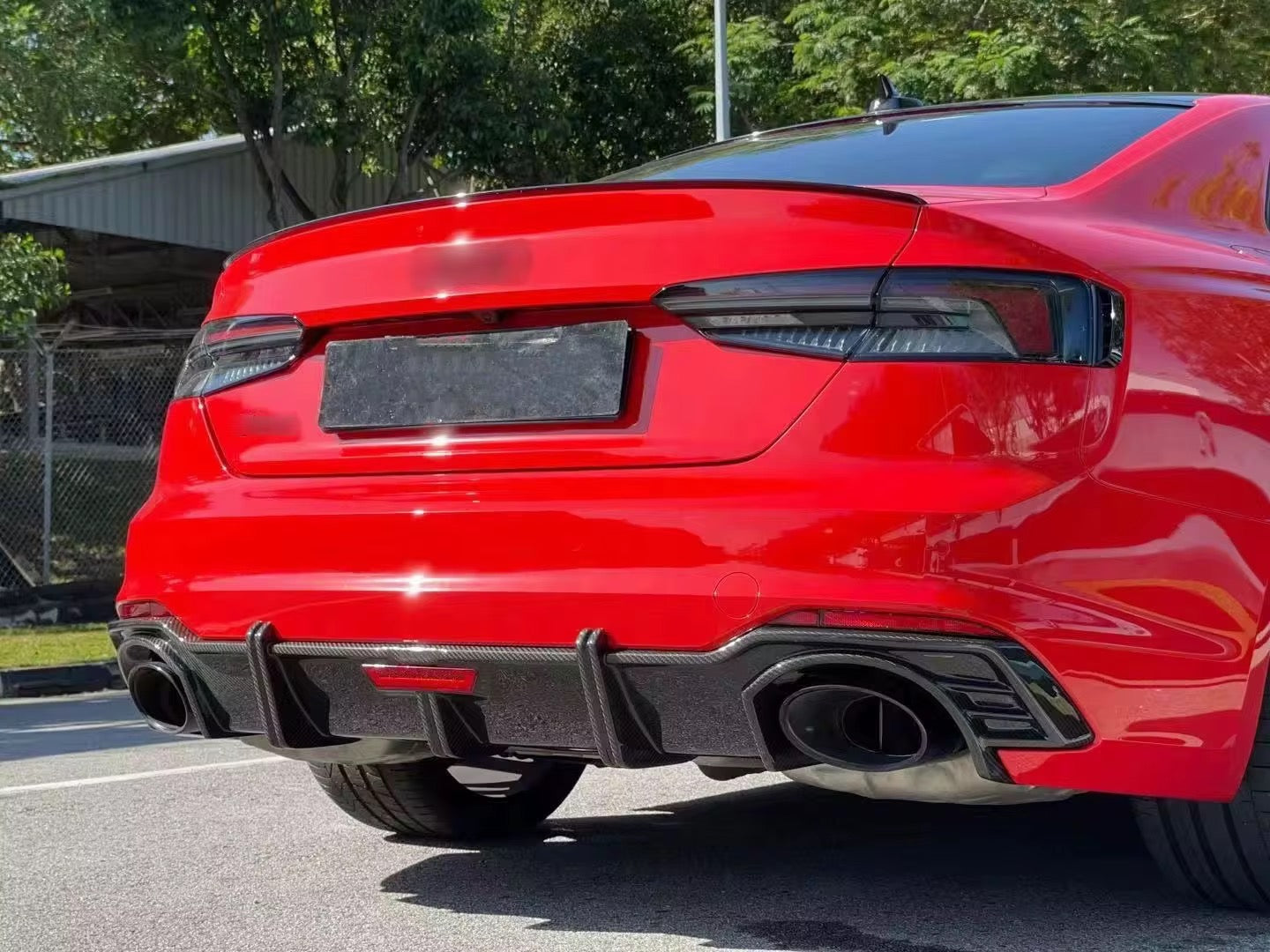 2020+ Audi RS5 – Carbon Fiber Rear Diffuser with LED - Exotics Carbon Design