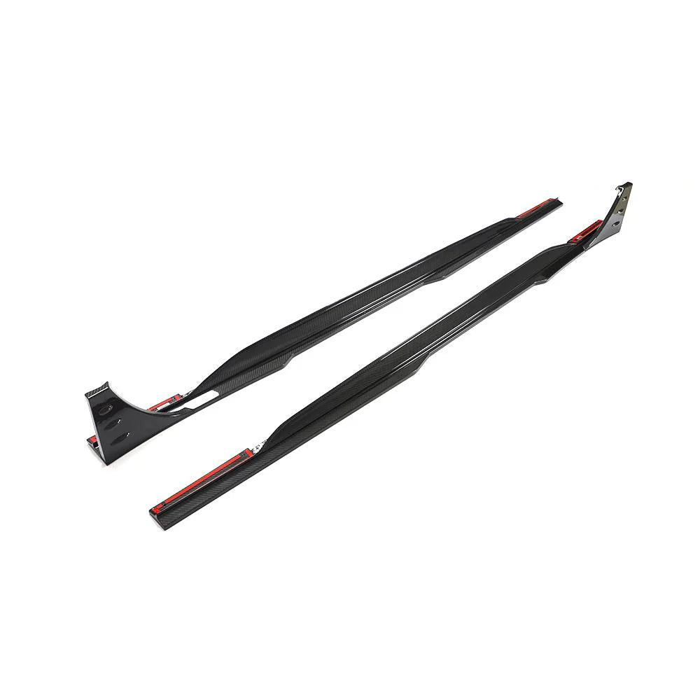 (2020+) Audi RS6 / RS7 C8 – MSY Style Pre-Preg Carbon Fiber Side Skirts - Exotics Carbon Design