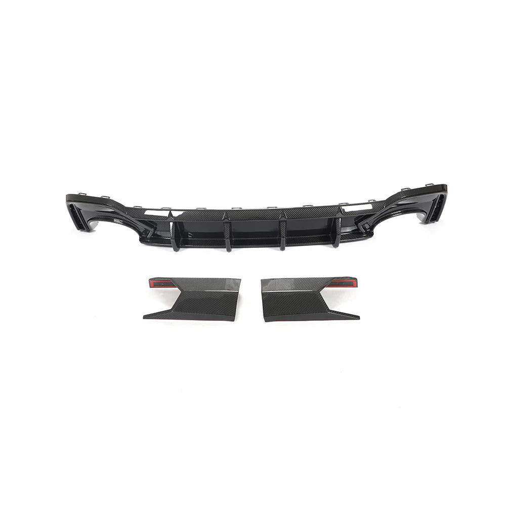 Track-Inspired Carbon Fiber Rear Diffuser - Audi RS6 / RS7 C8 (2019+) - Exotics Carbon Design