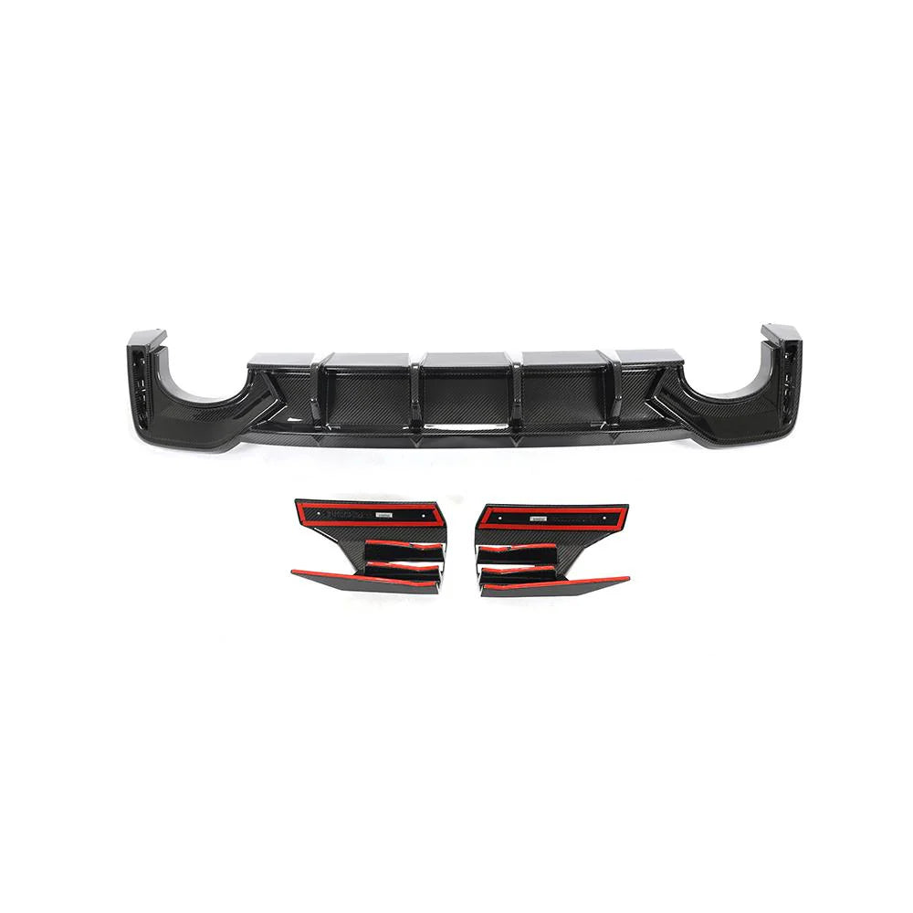 Track-Inspired Carbon Fiber Rear Diffuser - Audi RS6 / RS7 C8 (2019+) - Exotics Carbon Design