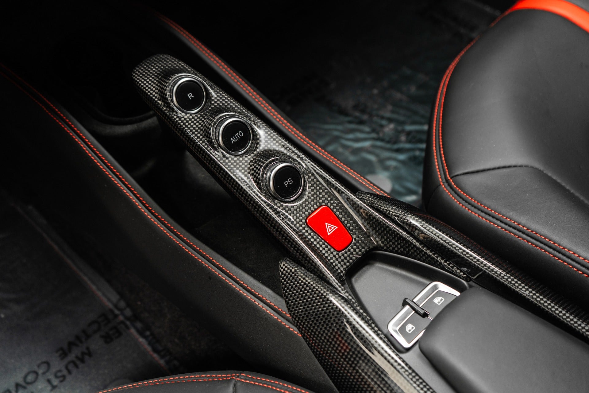 Ferrari F8 – Carbon Fiber Center Console Trim - Exotics Carbon Design