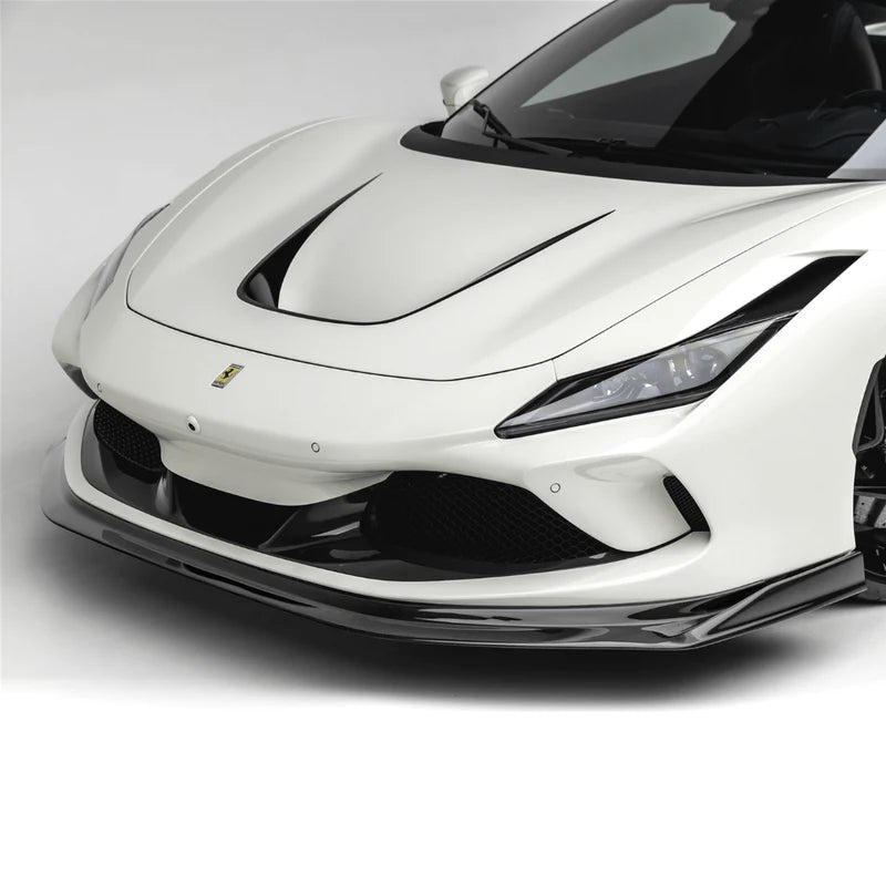 Ferrari F8 – V Style Carbon Fiber Front Lip - Exotics Carbon Design
