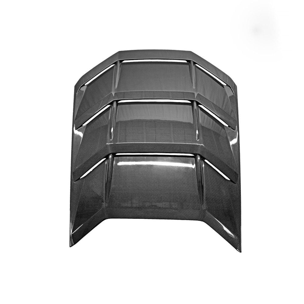 Lamborghini Huracan LP580 / LP610 – Carbon Fiber Rear Louvered Engine Lid Cover - Exotics Carbon Design