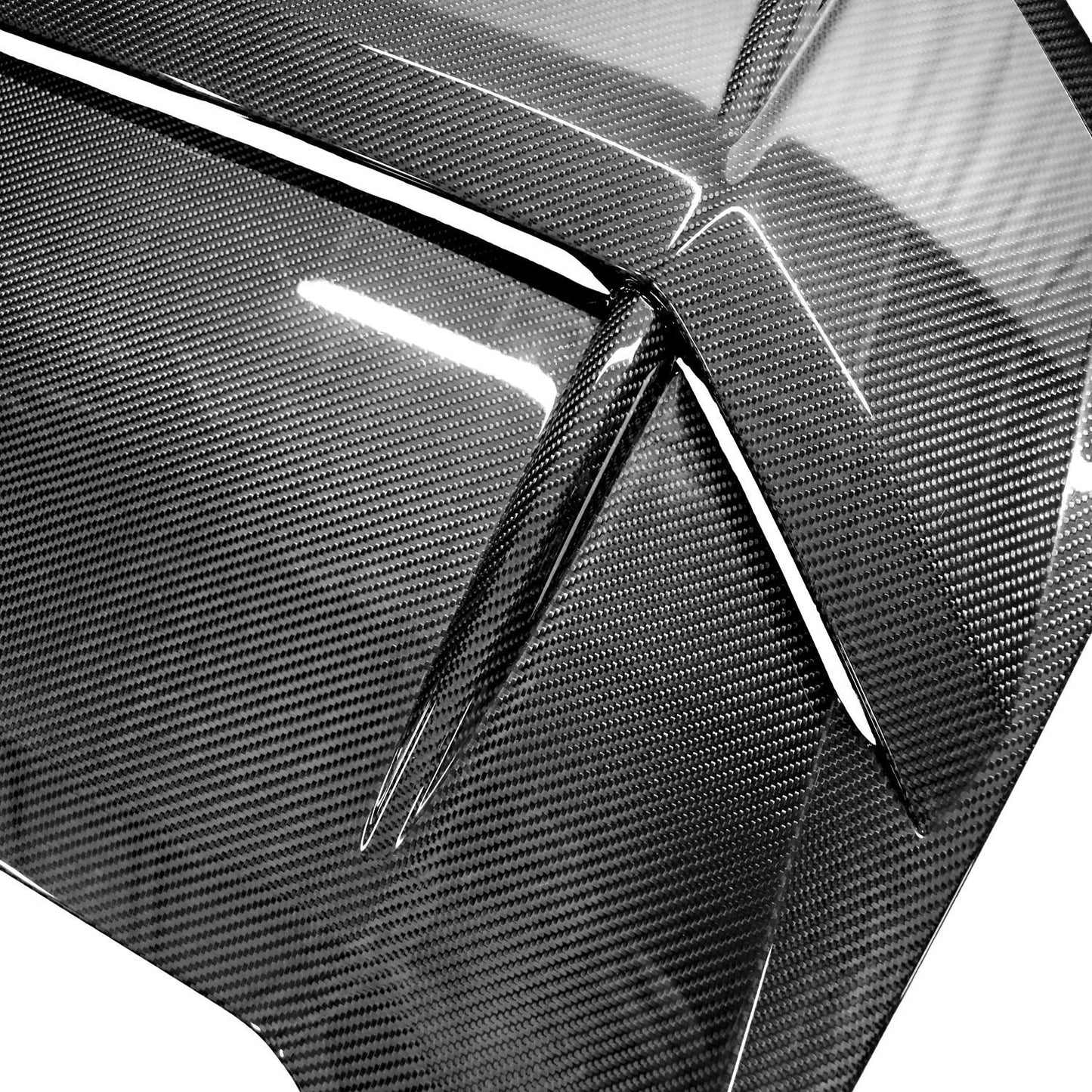 Lamborghini Huracan LP580 / LP610 – Carbon Fiber Rear Louvered Engine Lid Cover - Exotics Carbon Design