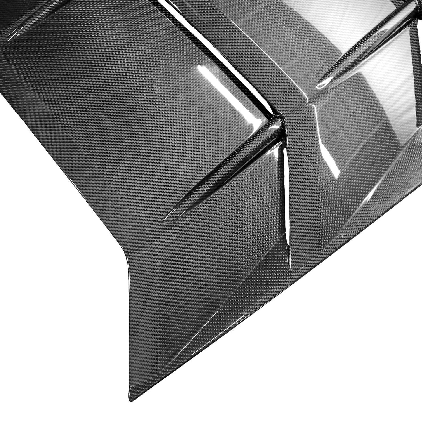 Lamborghini Huracan LP580 / LP610 – Carbon Fiber Rear Louvered Engine Lid Cover - Exotics Carbon Design