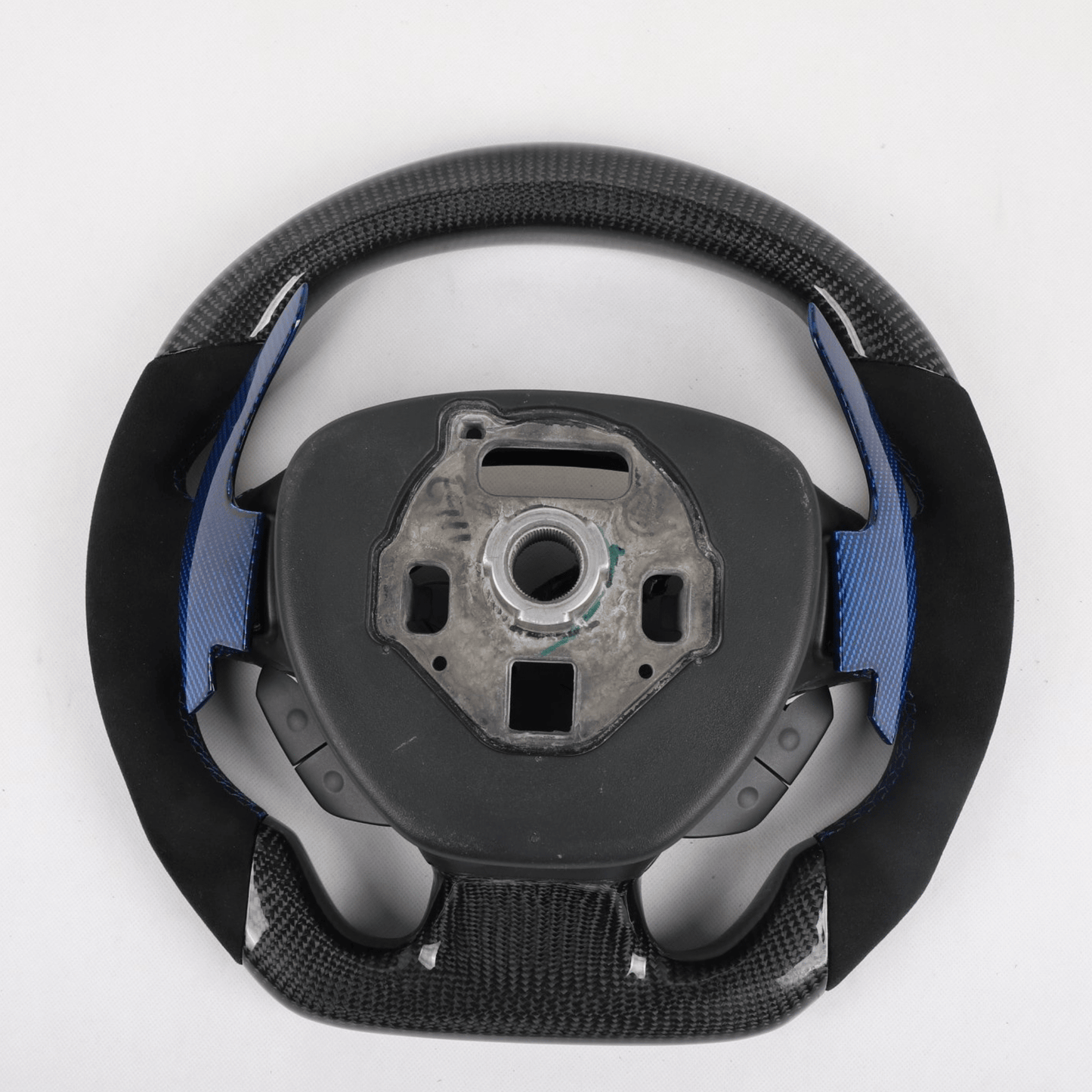 Full Carbon Fiber LED Steering Wheel with Alcantara Grips - Chevrolet Camaro (2016–2024) - Exotics Carbon Design