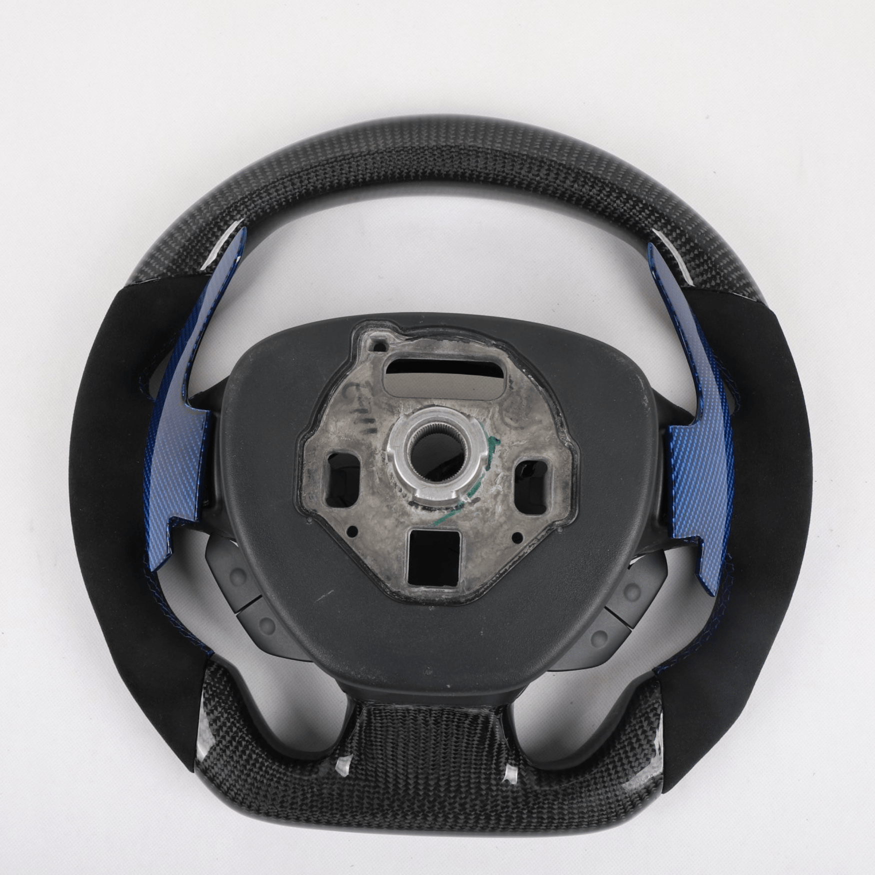 Full Carbon Fiber LED Steering Wheel with Alcantara Grips - Chevrolet Camaro (2016–2024) - Exotics Carbon Design