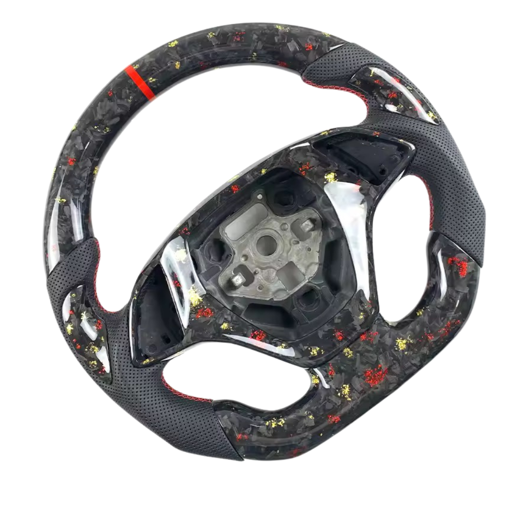 Forged Carbon Fiber & Leather Steering Wheel - Chevrolet Corvette C7 (2014–2020) - Exotics Carbon Design