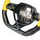 Carbon Fiber LED Steering Wheel with Yellow Leather – Lamborghini Huracán LP580-2 / LP610-4 - Exotics Carbon Design