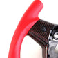 Red Carbon Fiber F1-Style Steering Wheel with Red Leather – Tesla Model Y (2020–2023) - Exotics Carbon Design