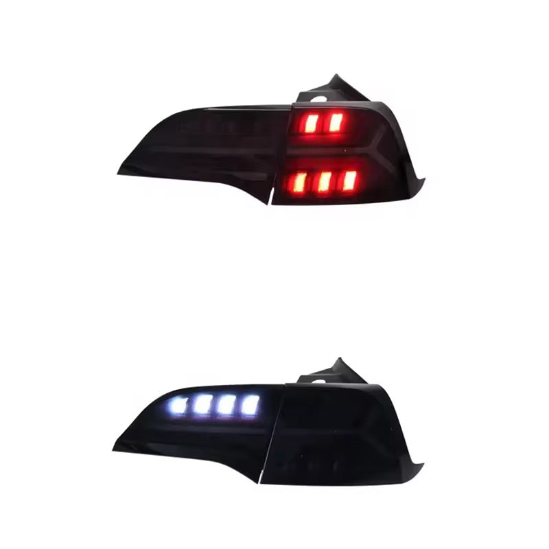 Y-Shaped Custom LED Taillights – Tesla Model 3 (2017–2023) - Exotics Carbon Design