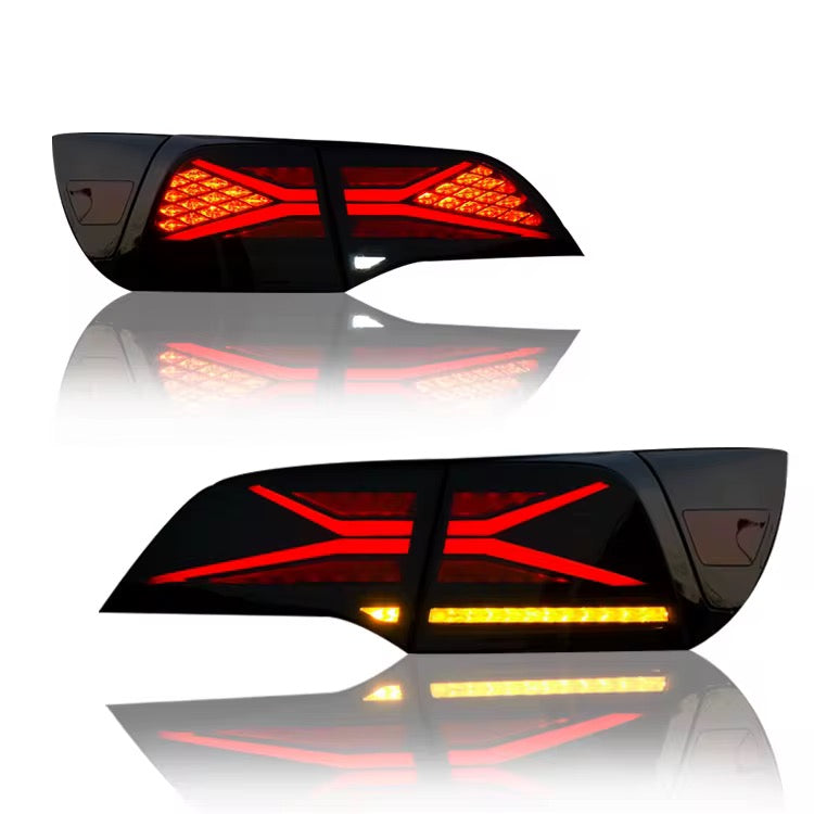 X-Shaped Custom LED Taillights – Tesla Model 3 (2017–2023) - Exotics Carbon Design