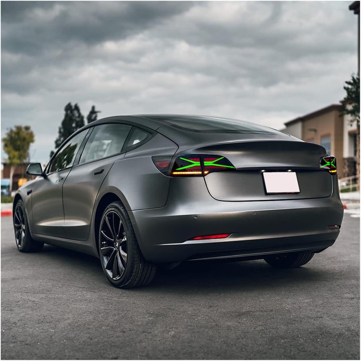 RGB X-Shaped Colorful LED Taillights – Tesla Model 3 (2018–2022) - Exotics Carbon Design