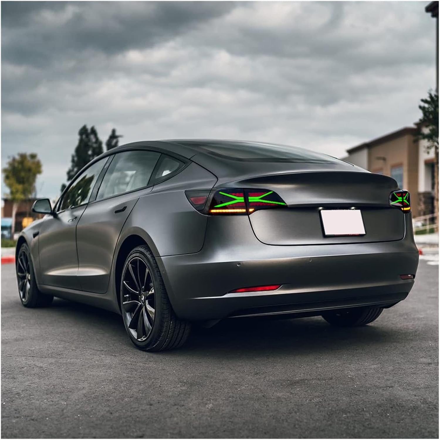 RGB X-Shaped Colorful LED Taillights – Tesla Model 3 (2018–2022) - Exotics Carbon Design