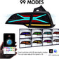 RGB X-Shaped Colorful LED Taillights – Tesla Model 3 (2018–2022) - Exotics Carbon Design