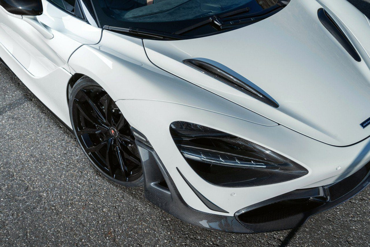 Carbon Fiber Headlight Lampshade Trim – McLaren 720S (2017–2023) - Exotics Carbon Design