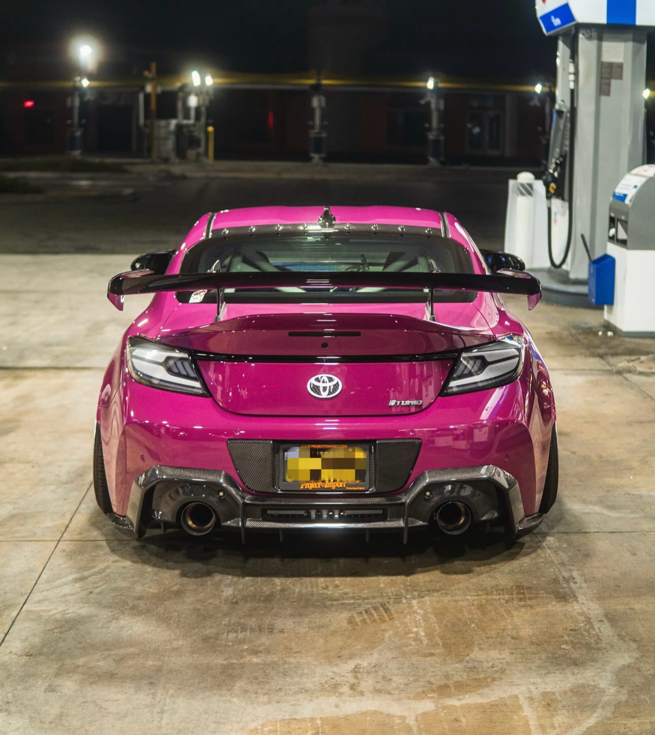 Carbon Fiber AD Style Rear Wing - Toyota GR86 / Subaru BRZ (2022–2025) - Exotics Carbon Design