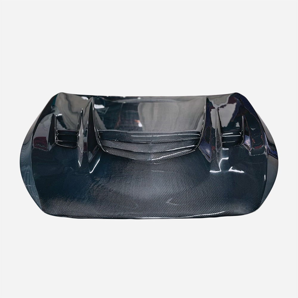 Carbon Fiber Front Vented Hood - Infiniti Q50 (2014–2020) - Exotics Carbon Design