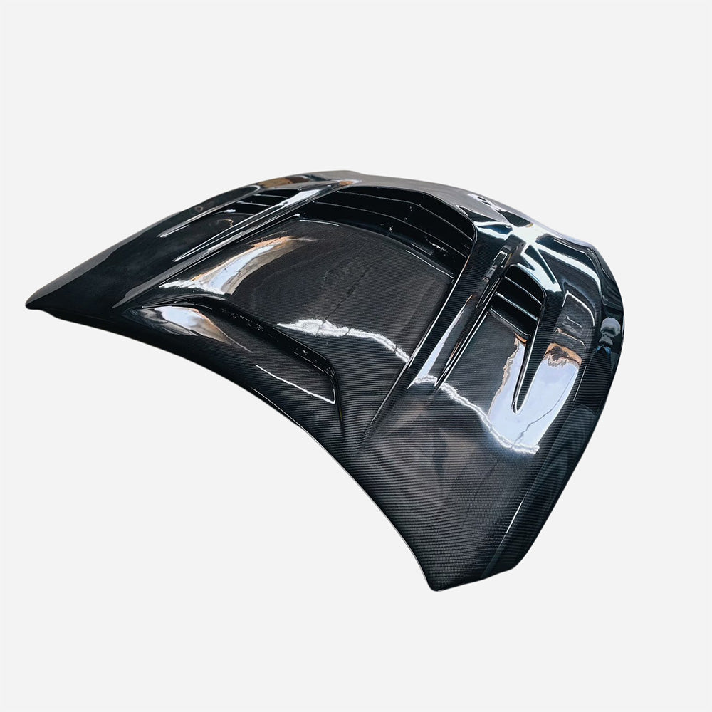 Carbon Fiber Front Vented Hood - Infiniti Q50 (2014–2020) - Exotics Carbon Design