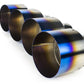 Blue Burnt Titanium Exhaust Tips - Nissan GT-R R35 (2009–2024) - Exotics Carbon Design