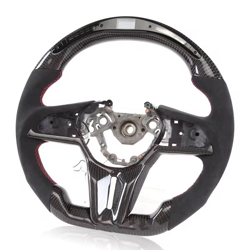 Carbon Fiber & Alcantara LED Steering Wheel - Nissan GT-R R35 (2017–2024) - Exotics Carbon Design
