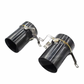 Race Style Black Titanium Exhaust Tips - Lamborghini Huracán EVO - Exotics Carbon Design