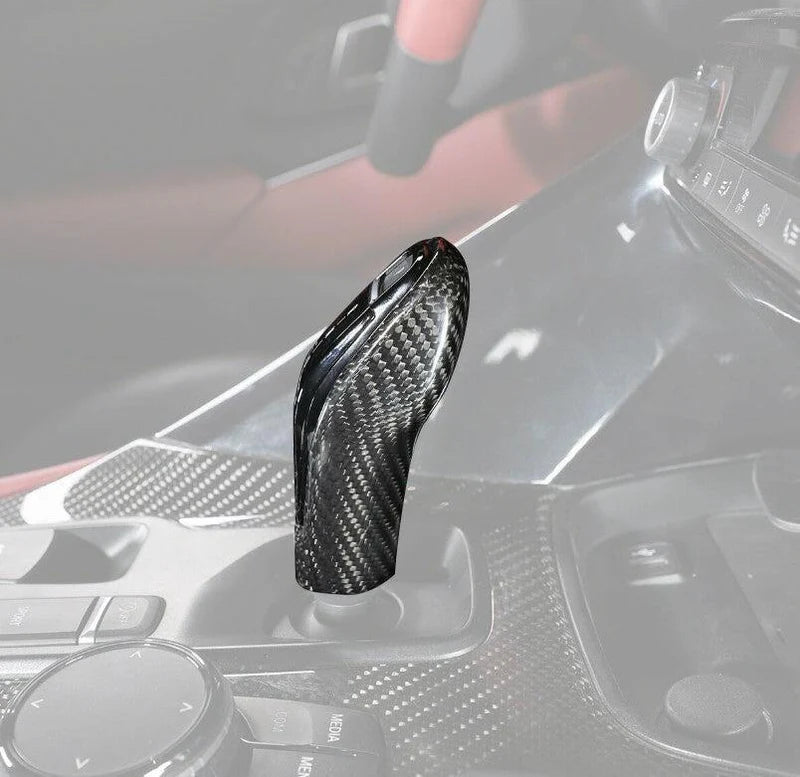 Carbon Fiber Gear Shift Knob  Interior - Toyota GR Supra A90 - Exotics Carbon Design