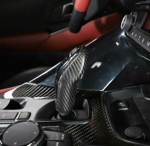 Carbon Fiber Gear Shift Knob  Interior - Toyota GR Supra A90 - Exotics Carbon Design