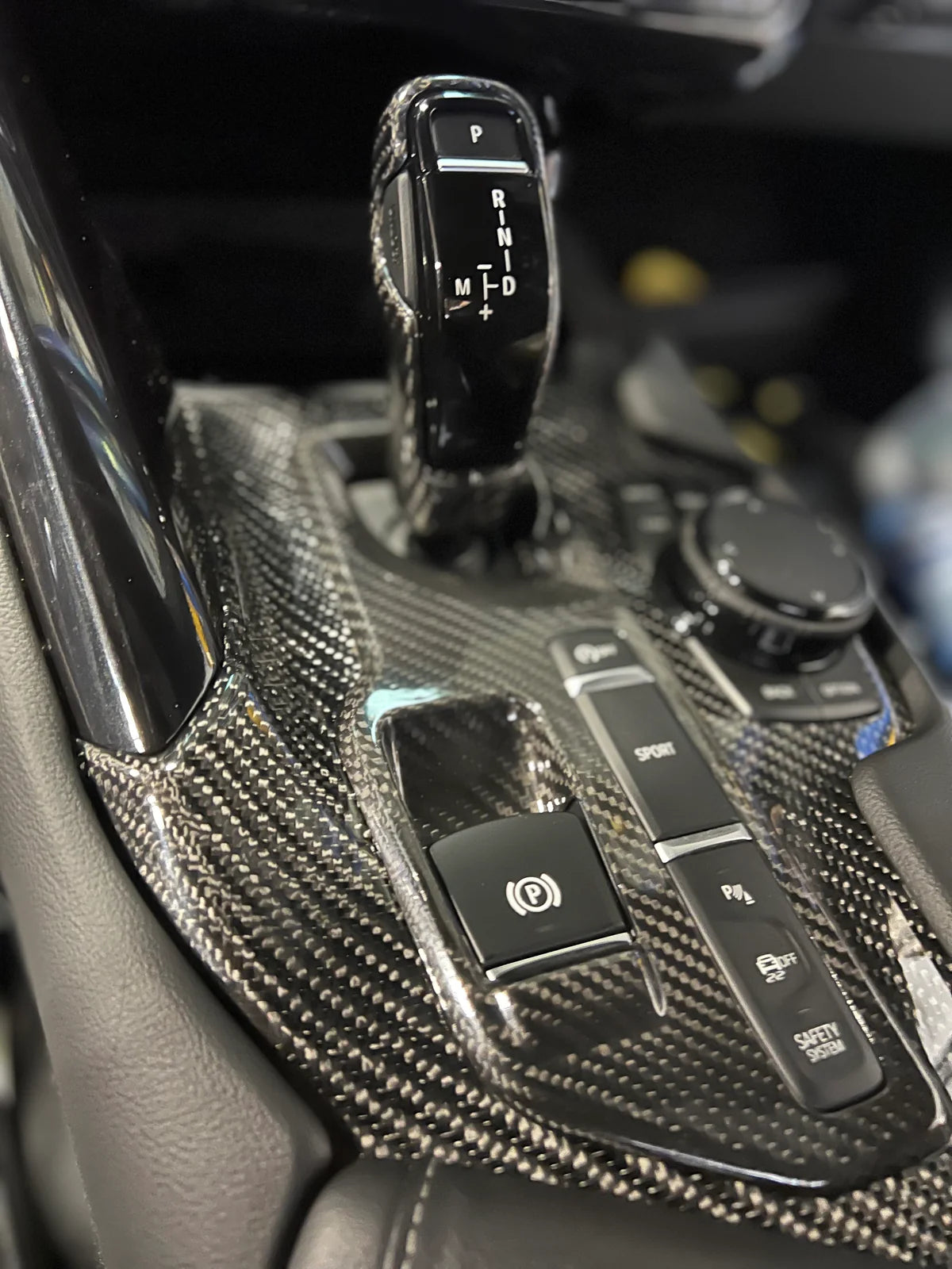 Carbon Fiber Center Console Trim - Toyota GR Supra A90/A91 - Exotics Carbon Design