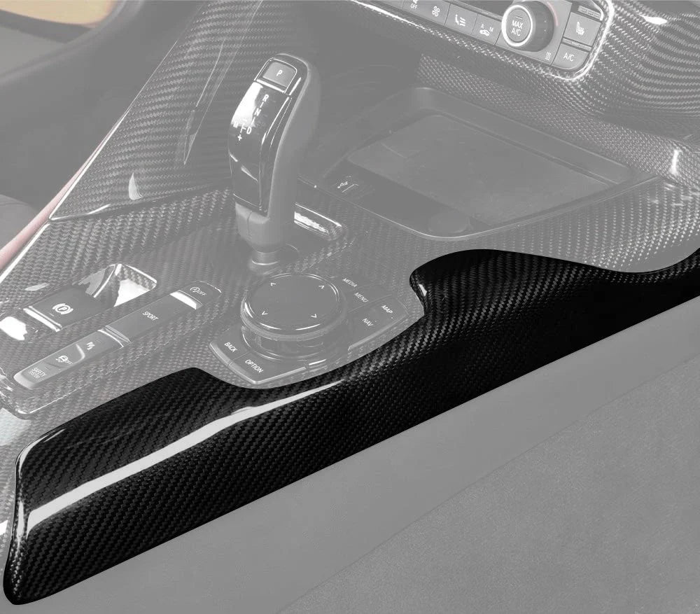 Carbon Fiber Center Console Side Panel Trim – Toyota GR Supra A90/A91 - Exotics Carbon Design