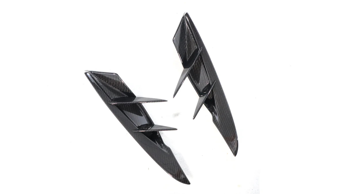 Carbon Fiber Front Bumper Canards - Toyota GR Supra A90/A91 - Exotics Carbon Design