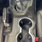 Carbon Fiber Center Console Sticker Overlay - Ford Mustang EcoBoost / Dark Horse (2024–2025) - Exotics Carbon Design