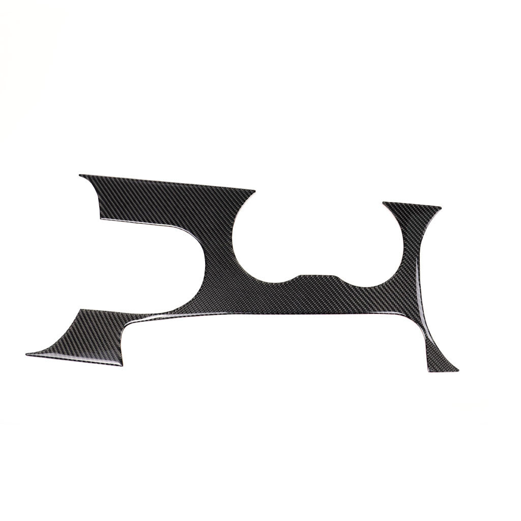Carbon Fiber Center Console Sticker Overlay - Ford Mustang EcoBoost / Dark Horse (2024–2025) - Exotics Carbon Design