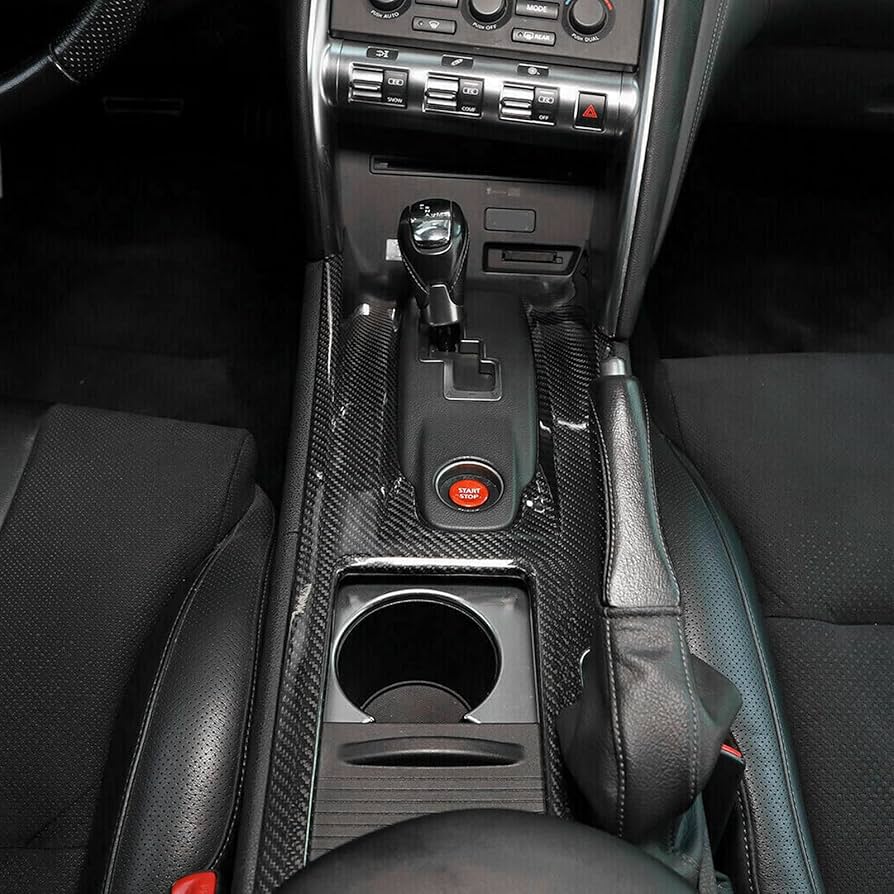 Carbon Fiber Center Console Panel Trim - Nissan GTR R35 (2008-2016) - Exotics Carbon Design