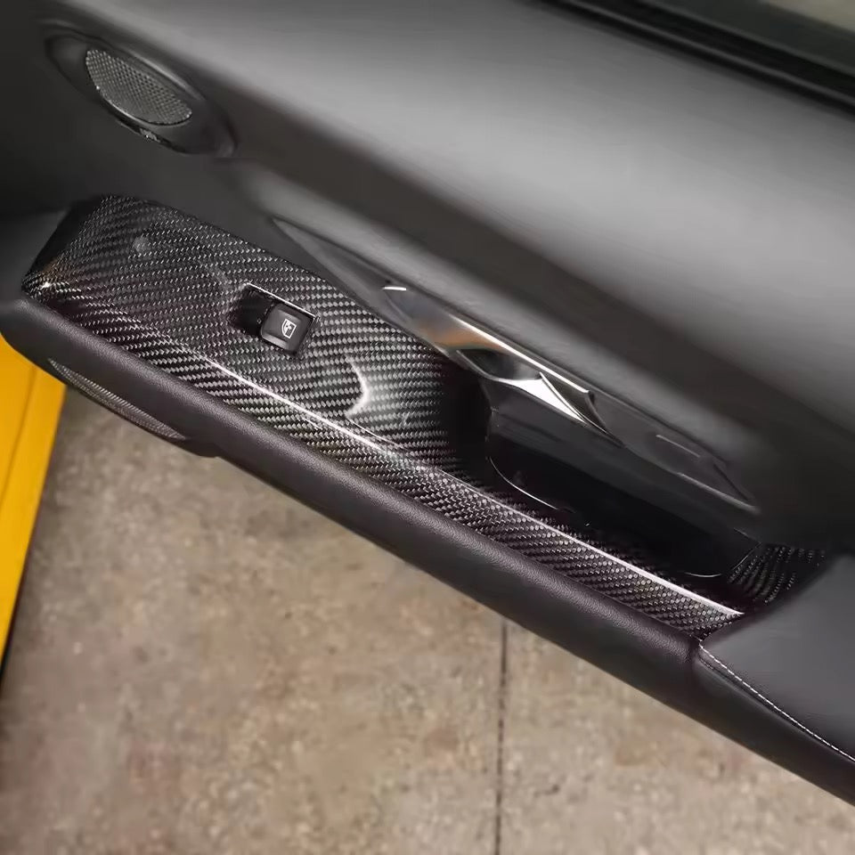 Carbon Fiber Door Switch Panel Covers – Toyota Supra A90/A91 (2019–2024) - Exotics Carbon Design