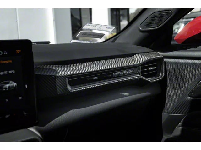 Carbon Fiber Dashboard Air Vent Cover Trim - Ford Mustang (2024+) - Exotics Carbon Design