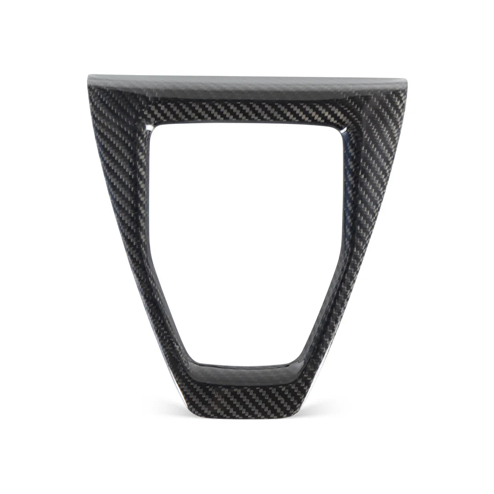 Carbon Fiber Gear Shift Panel Cover Trim - Ford Mustang (2024+) - Exotics Carbon Design