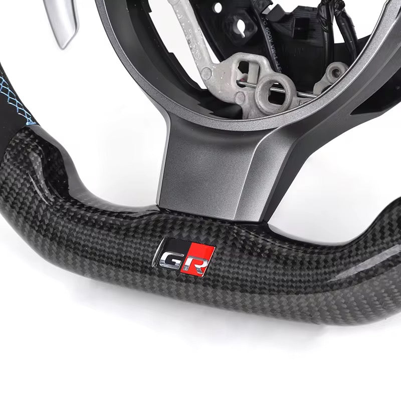 Carbon Fiber & Alcantara Steering Wheel - Toyota GR86 / Subaru BRZ (2022–Present) - Exotics Carbon Design