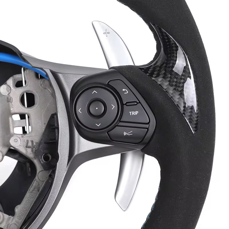 Carbon Fiber & Alcantara Steering Wheel - Toyota GR86 / Subaru BRZ (2022–Present) - Exotics Carbon Design