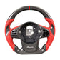 Carbon Fiber & Red Leather Steering Wheel - Toyota GR Supra A90 / A91 (2020–2025) - Exotics Carbon Design
