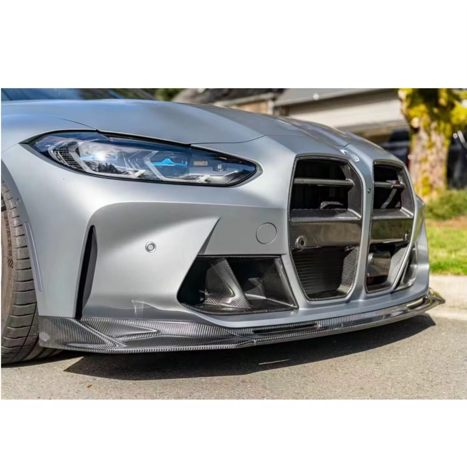 Carbon Fiber Front Lip - BMW G80 M3 / G82 M4 - Exotics Carbon Design