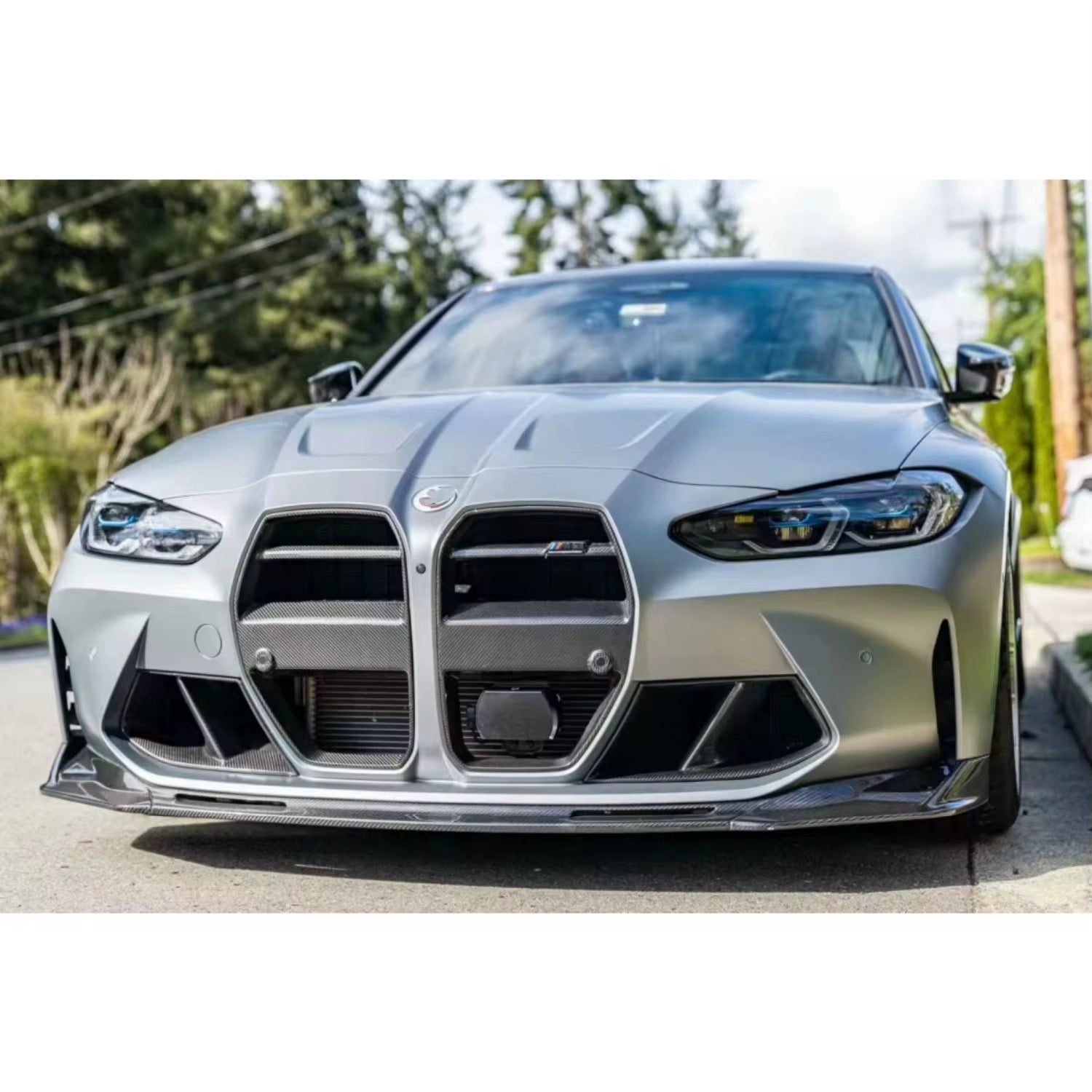 Carbon Fiber Front Lip - BMW G80 M3 / G82 M4 - Exotics Carbon Design