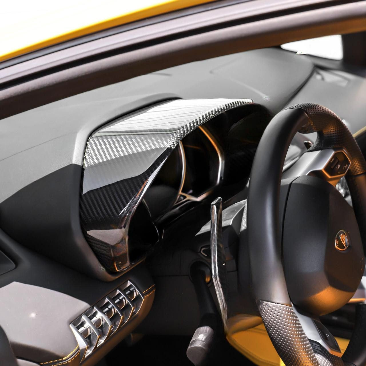 Carbon Fiber Display Cover - Lamborghini Aventador LP700 / LP720 / LP740 - Exotics Carbon Design