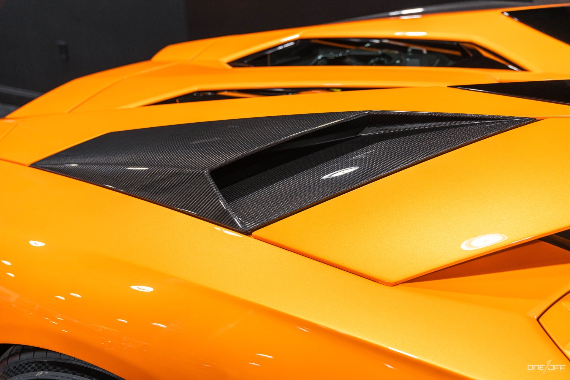 Carbon Fiber Rear Engine Lid Air Intake Vents - Lamborghini Aventador LP700 / LP720 - Exotics Carbon Design