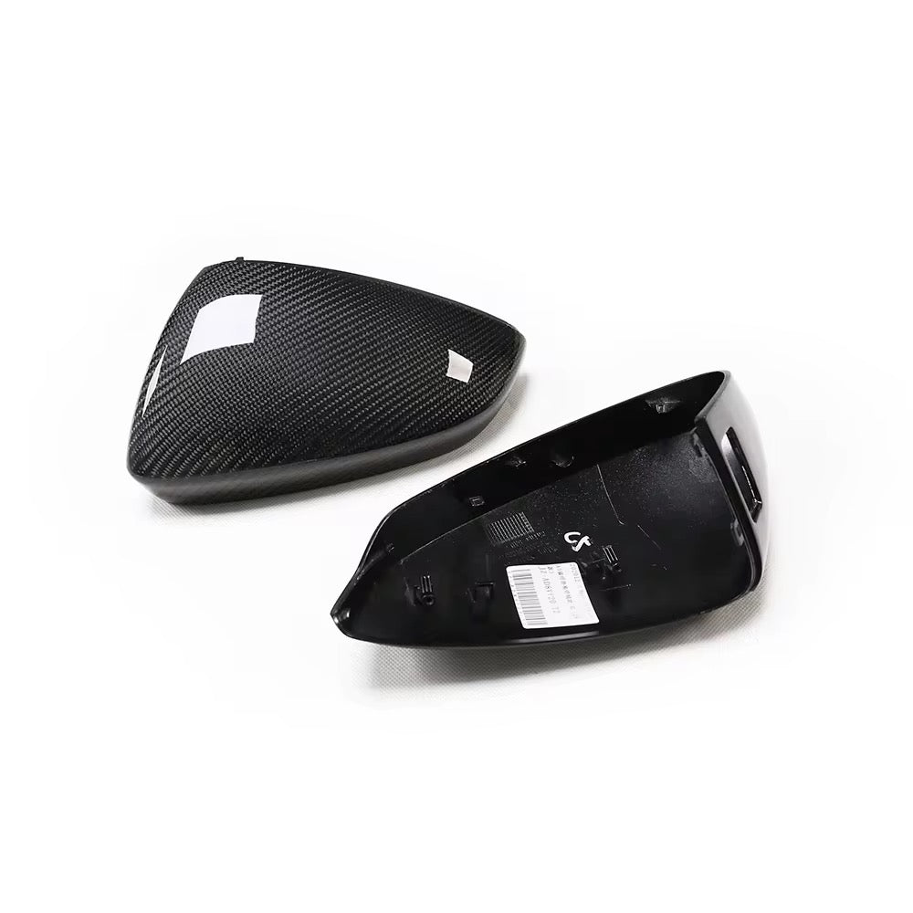 Carbon Fiber Mirror Caps Upgrade – Audi A3/S3/RS3 (2021+) - Exotics Carbon Design
