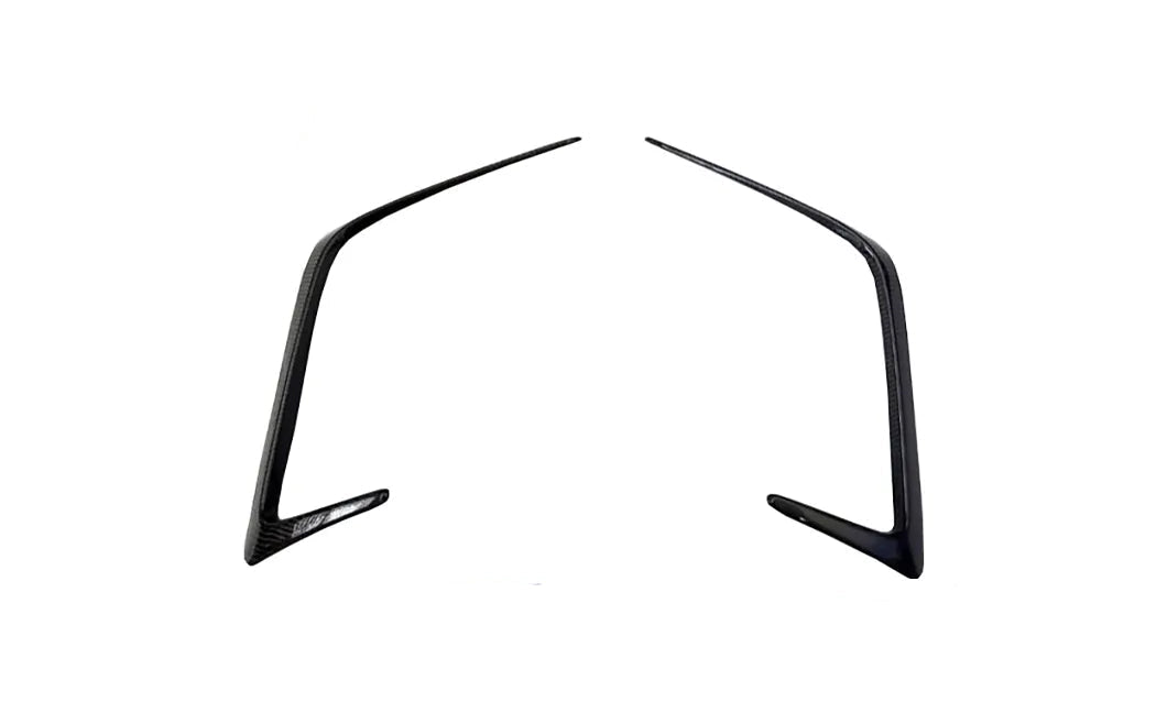 Carbon Fiber Rear Bumper Canards - Lexus LC 500 (2018–2024) - Exotics Carbon Design